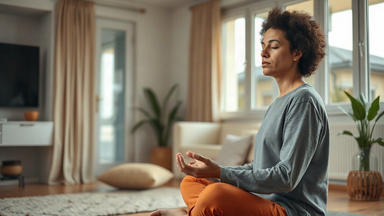 Editorial scene illustrating Can you do Meditation for Manifestation if you feel anxious?